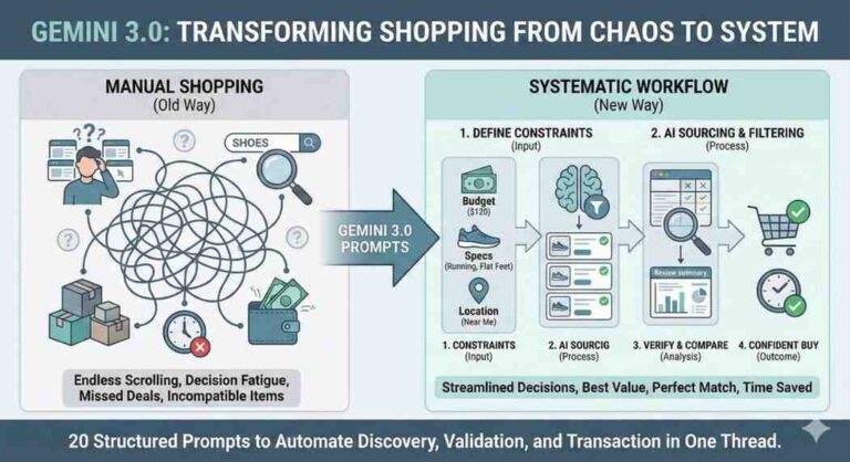20 Hidden Gemini AI prompts for shopping That Make Online Buying Effortless