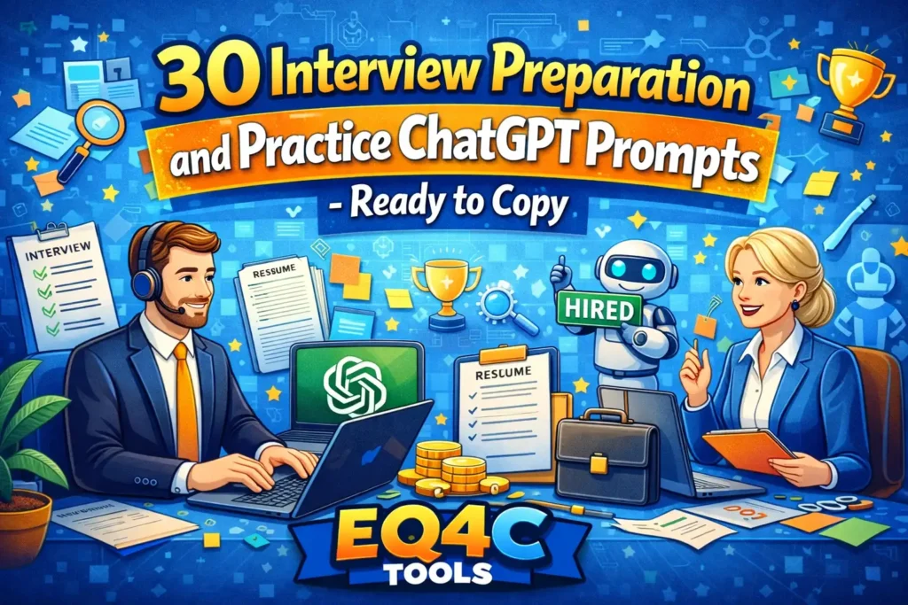 30 Interview Preparation and Practice ChatGPT Prompts - Ready to Copy
