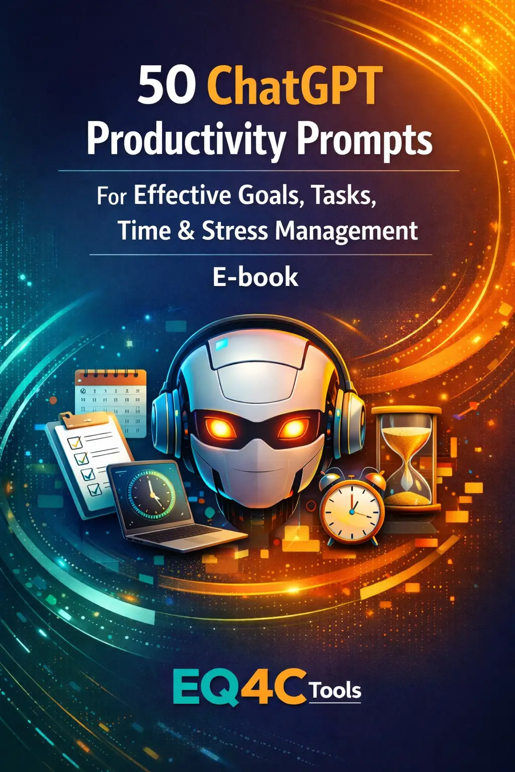 E-book: 50 ChatGPT Productivity Prompts For Effective Goals, Tasks, Time & Stress Management