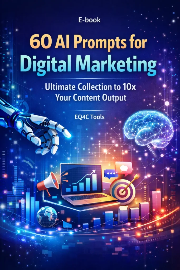 E-book: 60 AI Prompts for Digital Marketing: Ultimate Collection to 10x Your Content Output
