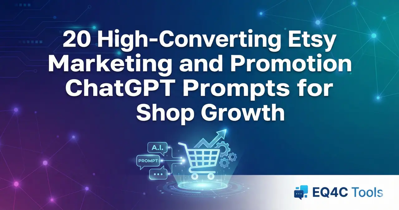 20 High-Converting Etsy Marketing and Promotion ChatGPT Prompts for Shop Growth