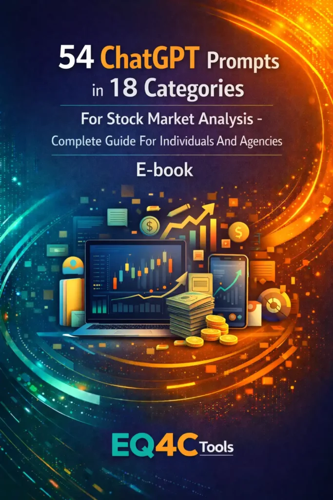 54 ChatGPT Prompts in 18 Categories For Stock Market Analysis - Complete Guide For Individuals And Agencies