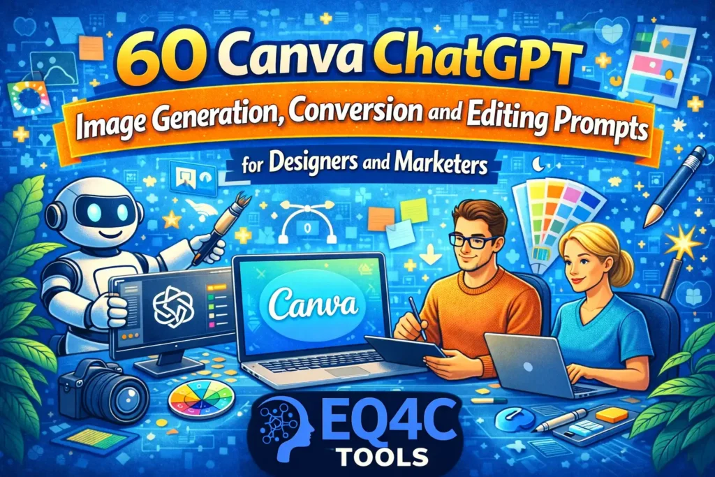 60 Canva ChatGPT Image Generation, Conversion and Editing Prompts for Designers and Marketers