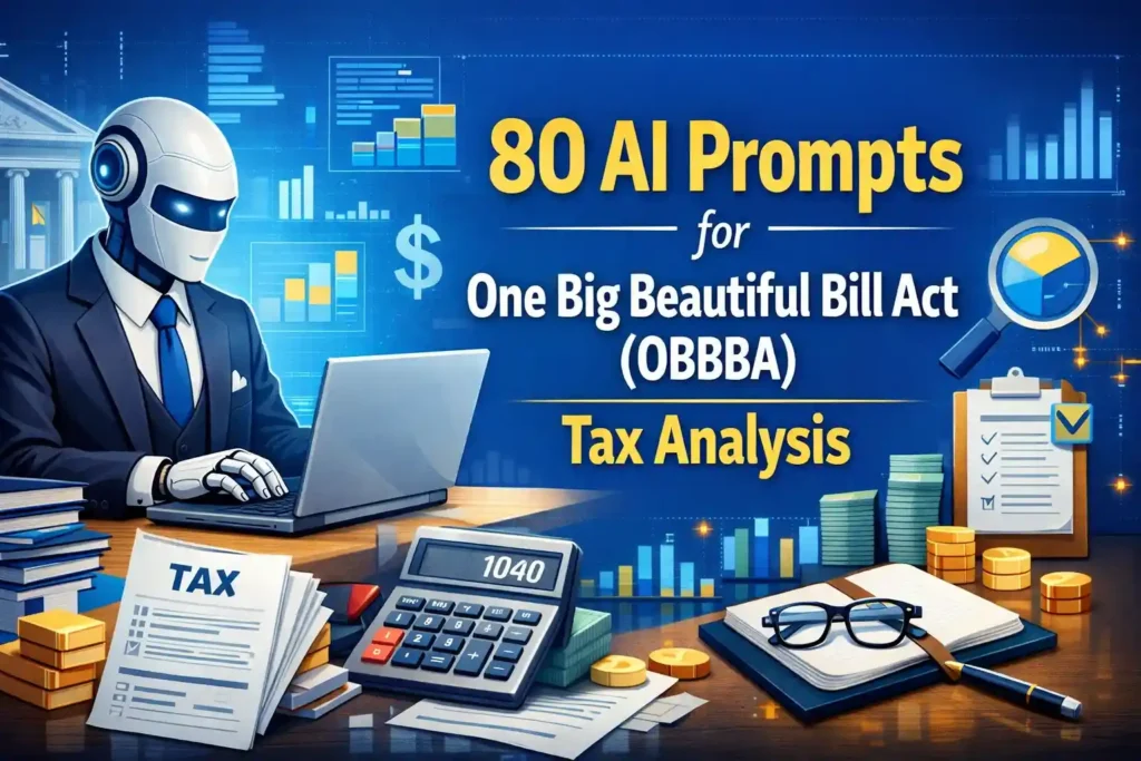 80 Ready-to-Use AI Prompts for One Big Beautiful Bill Act (OBBBA) Tax Analysis