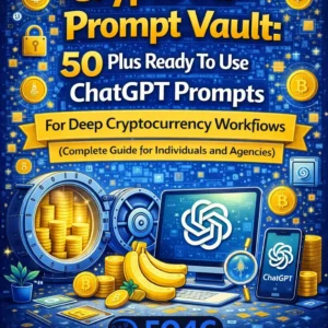 E-book: Crypto AI Prompt Vault: 50 Ready To Use ChatGPT Prompts For Deep Cryptocurrency Workflows