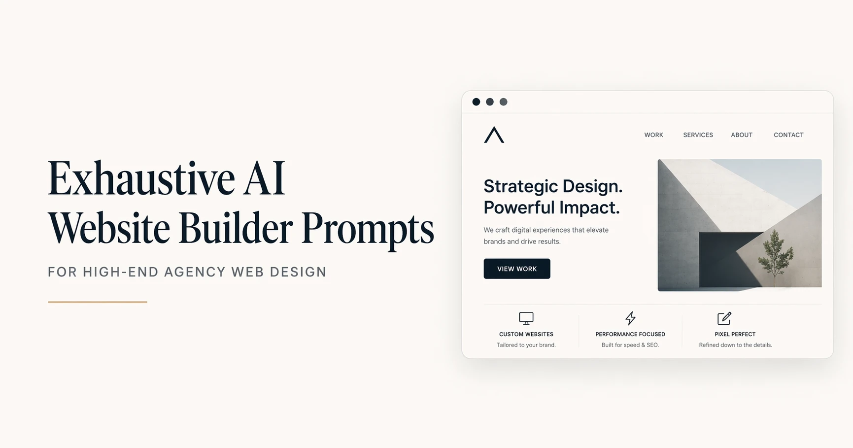 Exhaustive AI Website Builder Prompts for High-End Agency Web Design