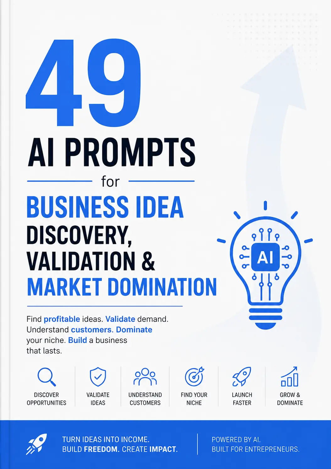 49 AI Prompts for Business Idea Discovery, Validation & Market Domination